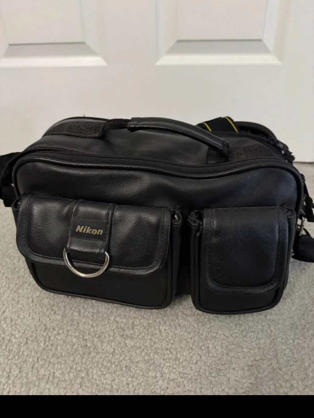 Nikon Black Camera Messenger Bag with Front Pockets